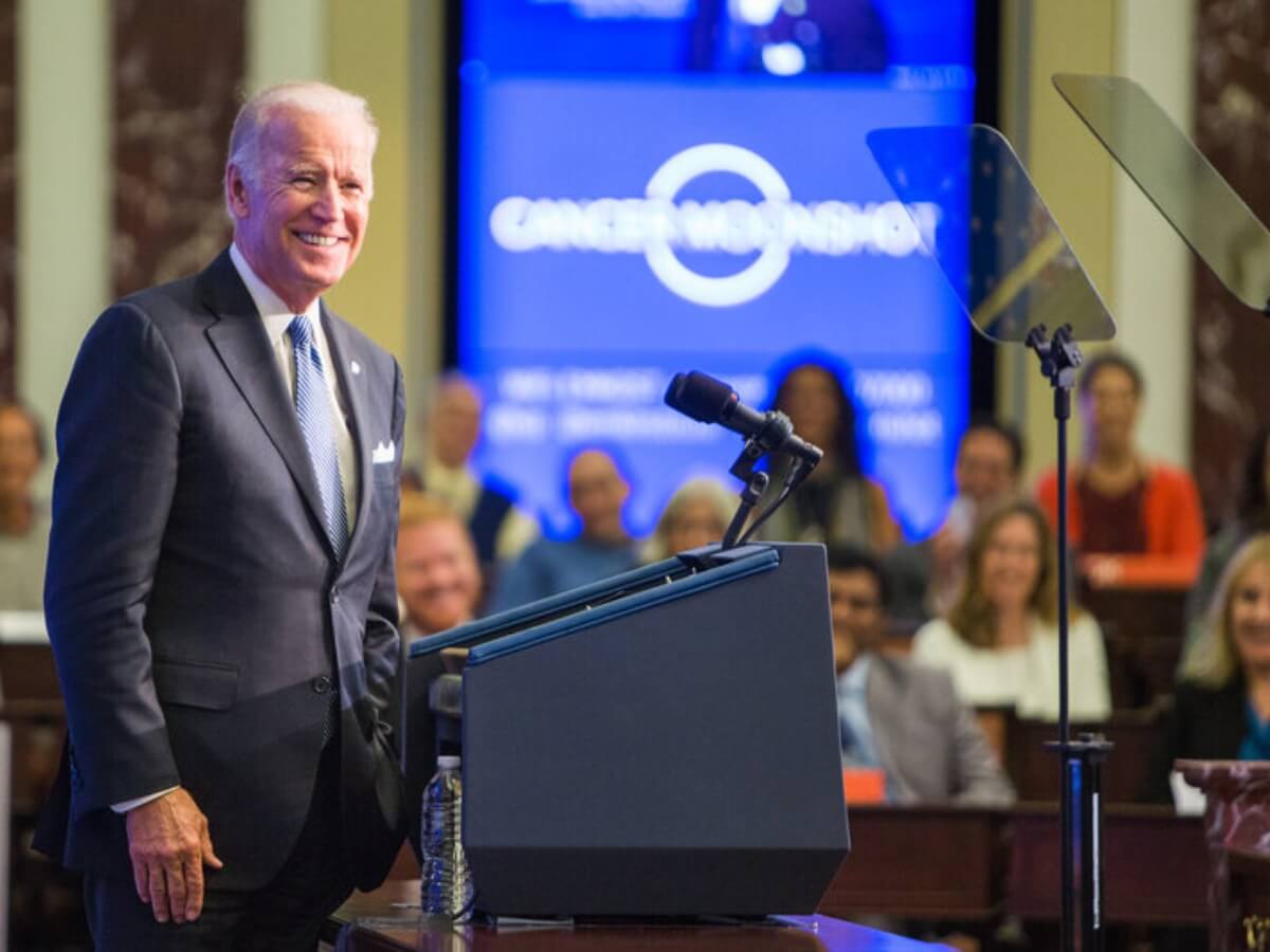 Joe Biden at podium