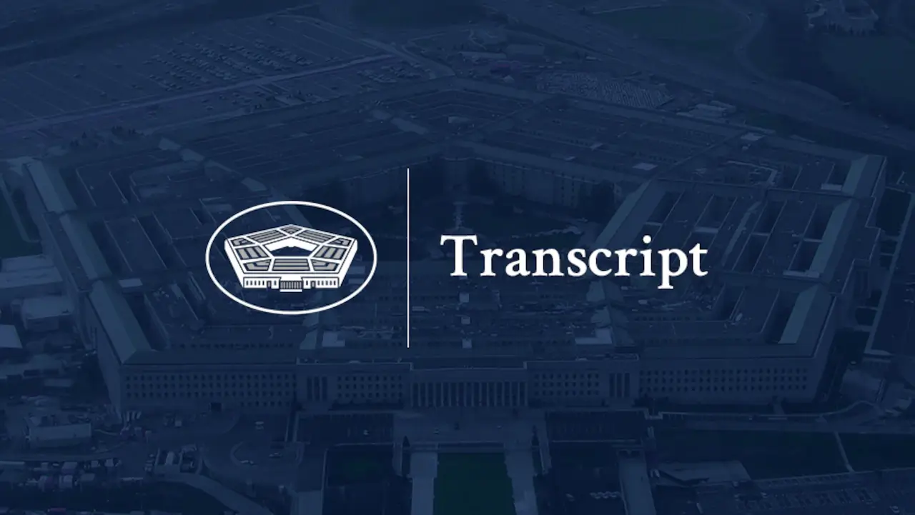 Pentagon Press Secretary John F. Kirby Holds a Press Briefing > U.S. Department of Defense > Transcript