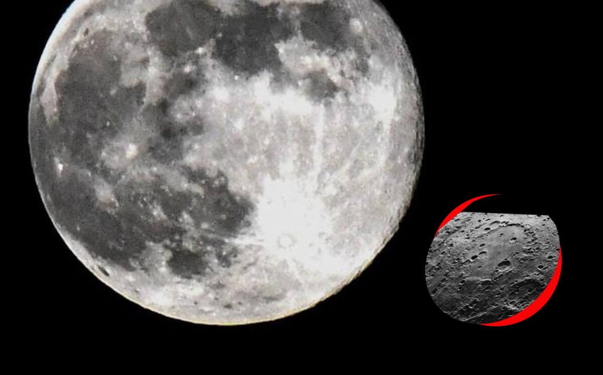 Un trozo de cohete impacta en la cara oculta de la Luna