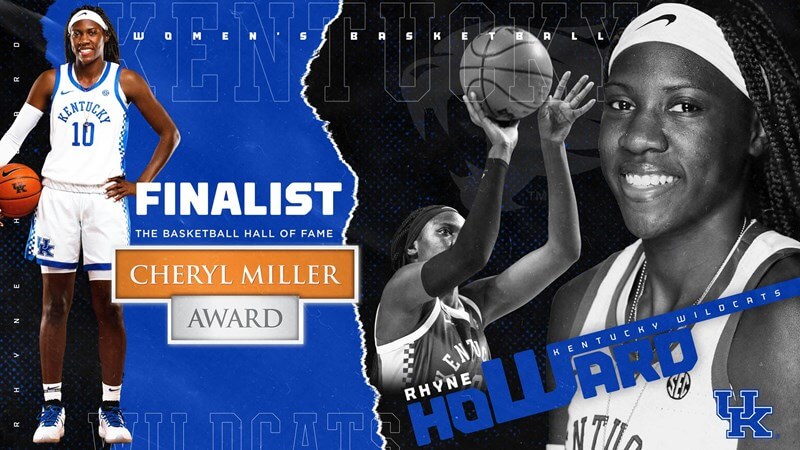 Rhyne Howard Named Cheryl Miller Award Finalist, Naismith Trophy Semifinalist