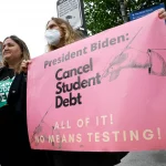 Biden plunges into the risky politics of student loans