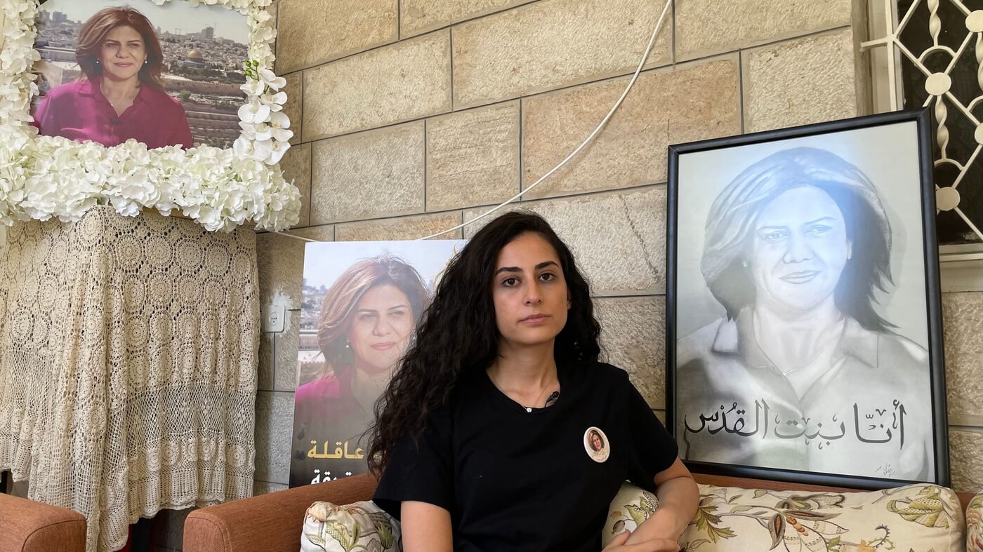 Shireen Abu Akleh's niece, Lina, advocates for justice on the global stage : NPR